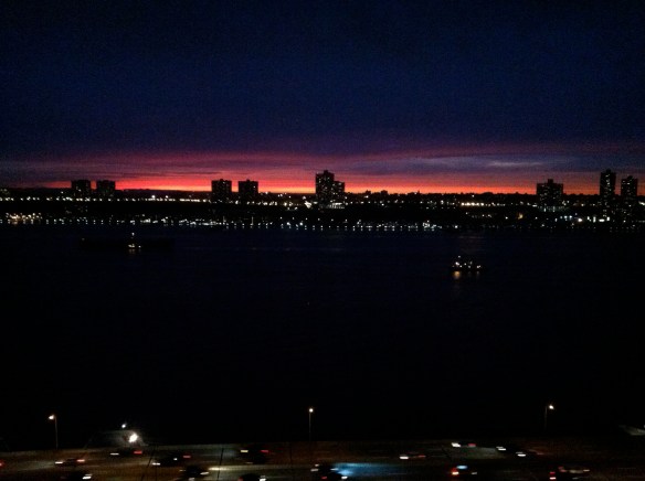 Sunset seen from Manhattan